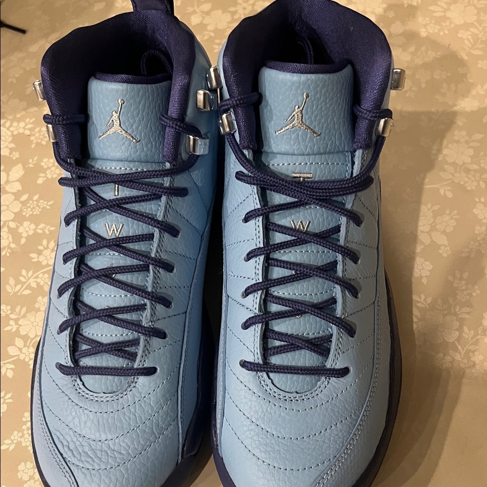 Jordan Men’s Light Blue and Navy Basketball Shoes